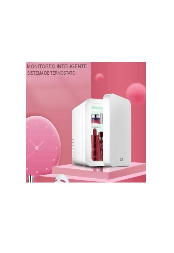 MINI REFRIGERADOR CON ESPEJO SKIN CARE 4L FRIO Y CALIENTE-4