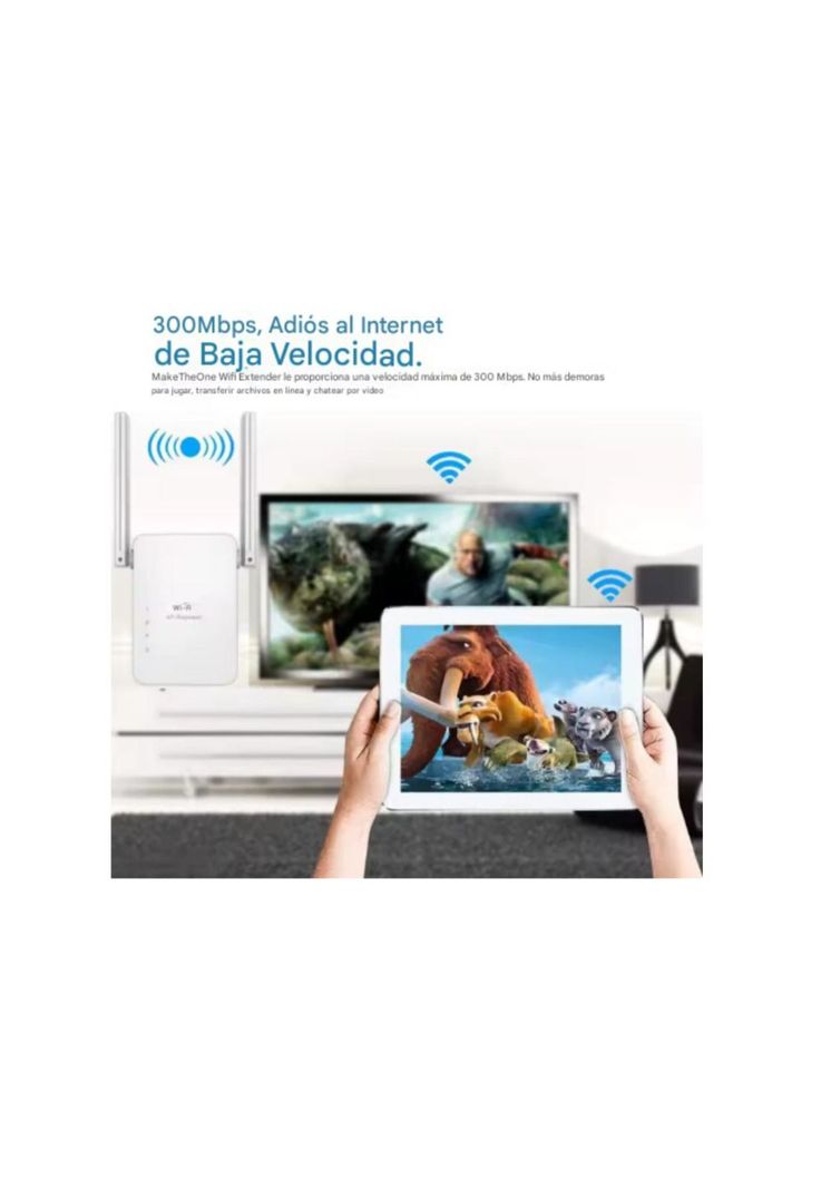 Repetidor Amplificador Wifi 300 Mbps Inalámbrico Mini Router-7