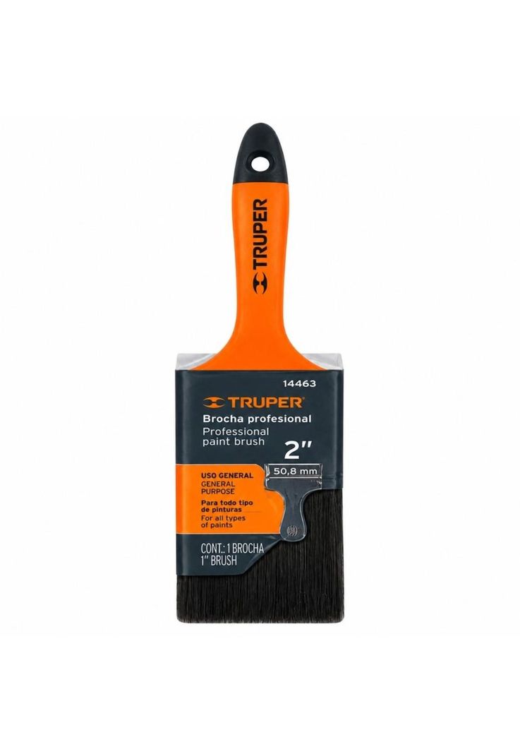 Brocha Profesional Uso General Truper 2 50,8mm Diseno 1