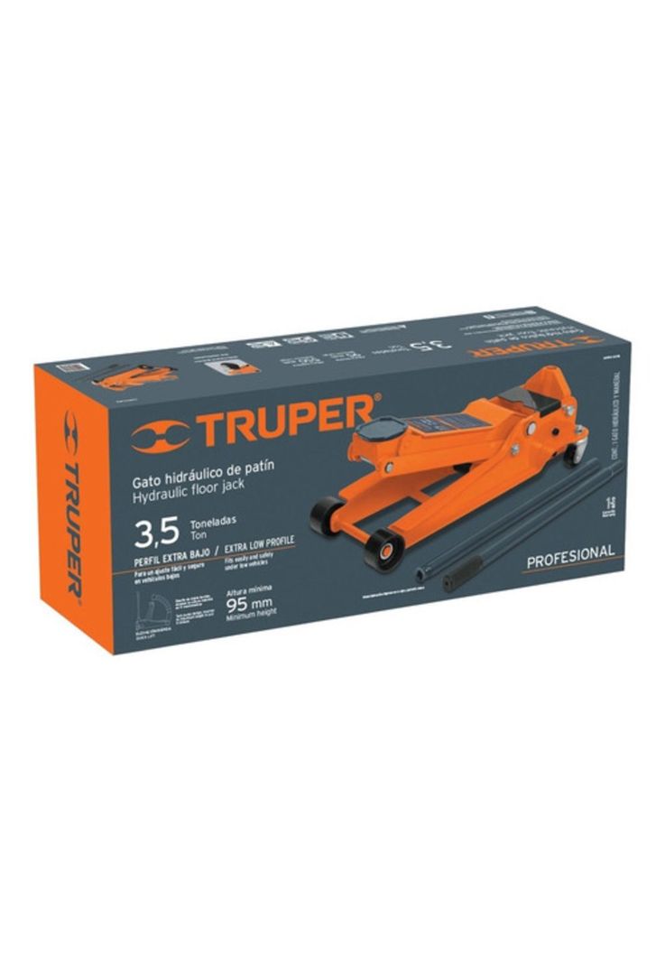 Gata Hidraulica Truper 3,5ton T/caiman Gapro-3.5pb-1