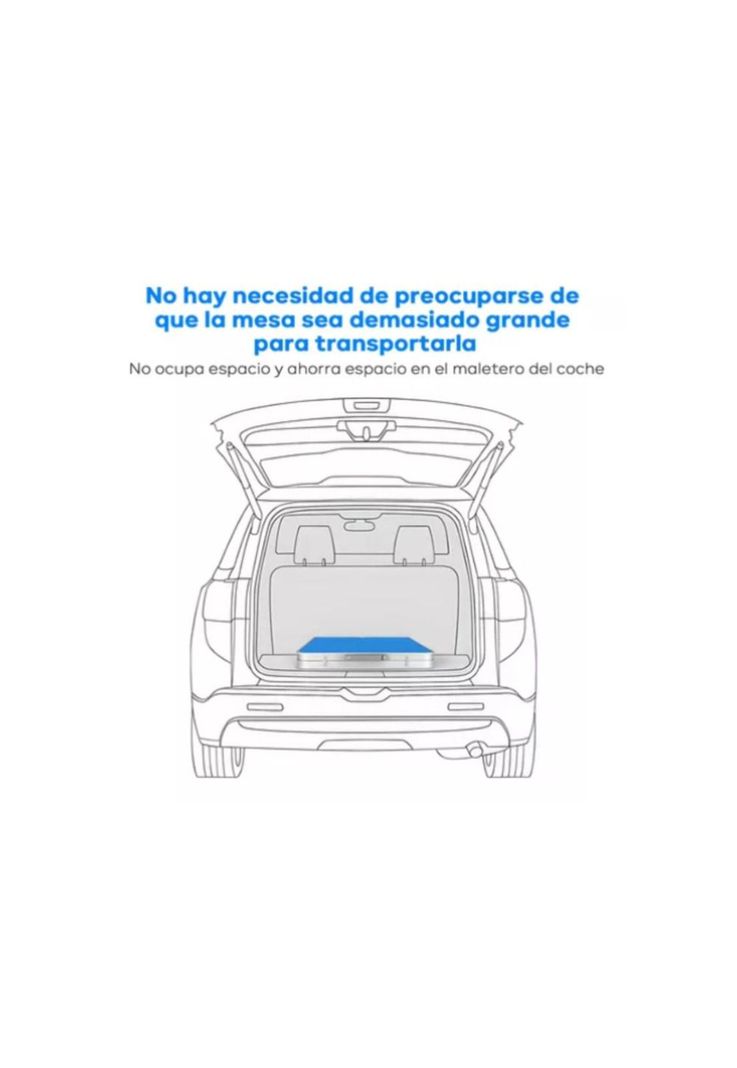Mesa plegable portátil 4 Sillas de aleación Aluminio Camping-1