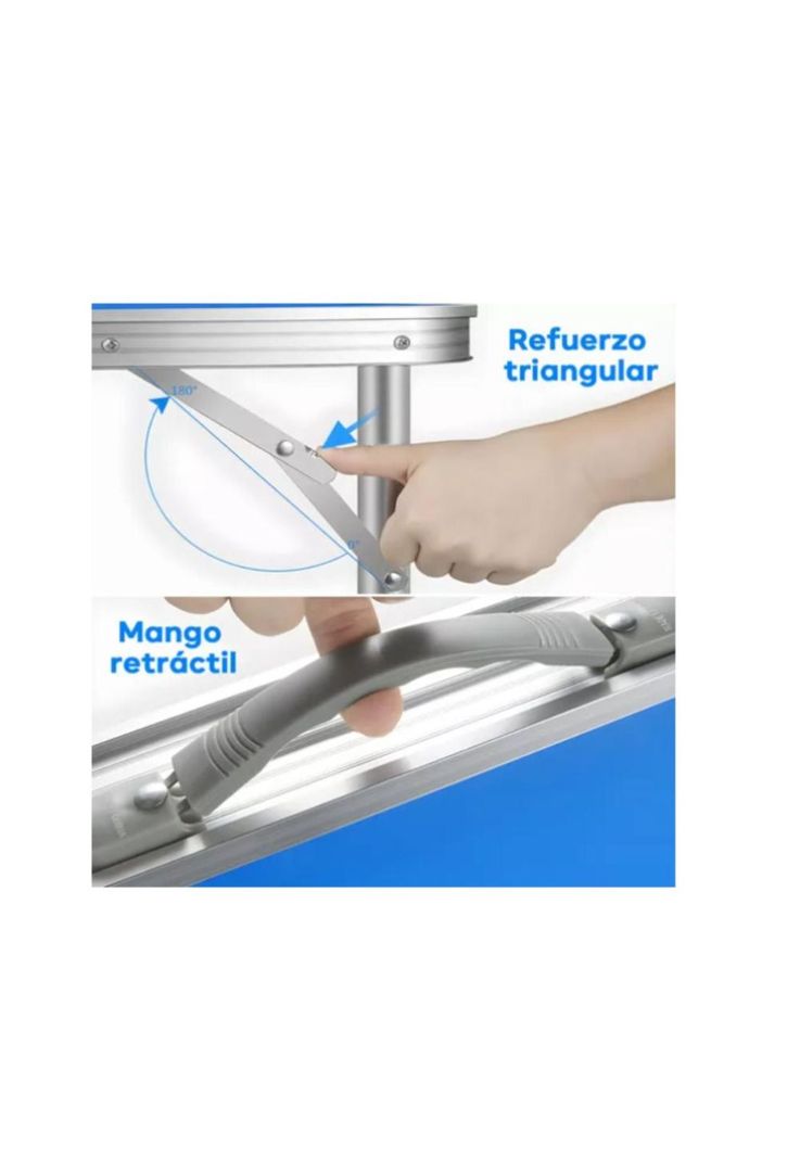 Mesa plegable portátil 4 Sillas de aleación Aluminio Camping-4