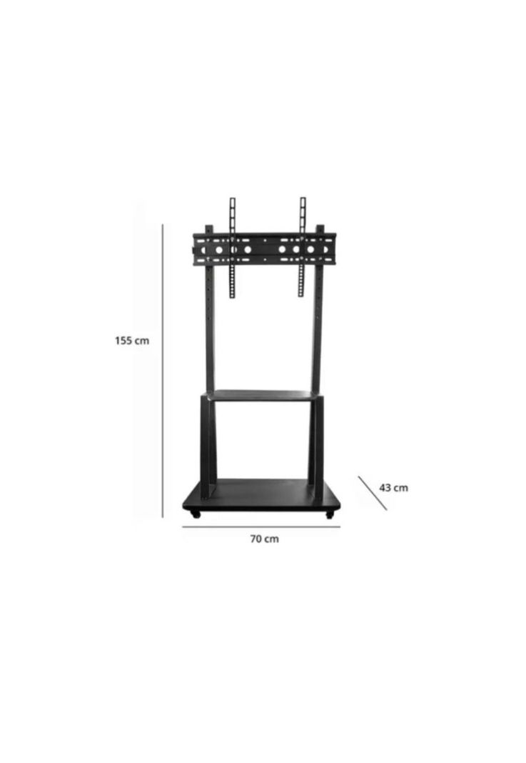 Soporte Tv Base Pedestal Con Ruedas Monitor 32 A 72p 155cm-6