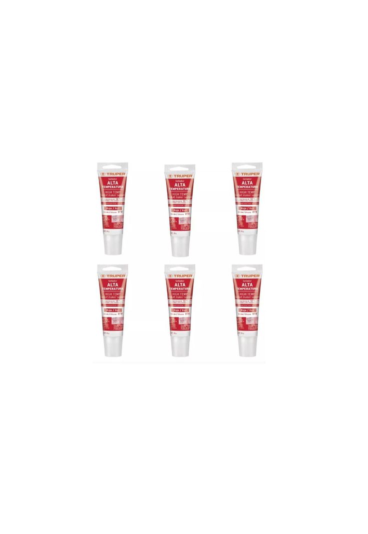 Silicona Sellador Rojo Para Altas Temperaturas 85g Truper-1