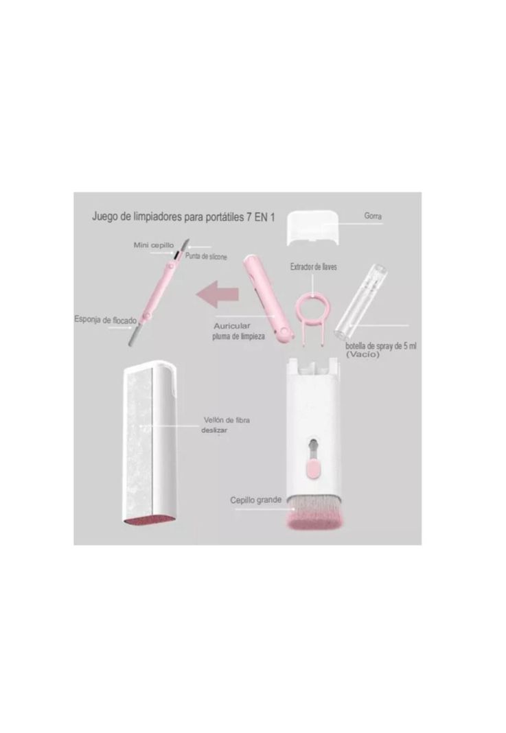 Brocha Limpiador Multifuncional Para Notebook Y Pc 7 En 1-6