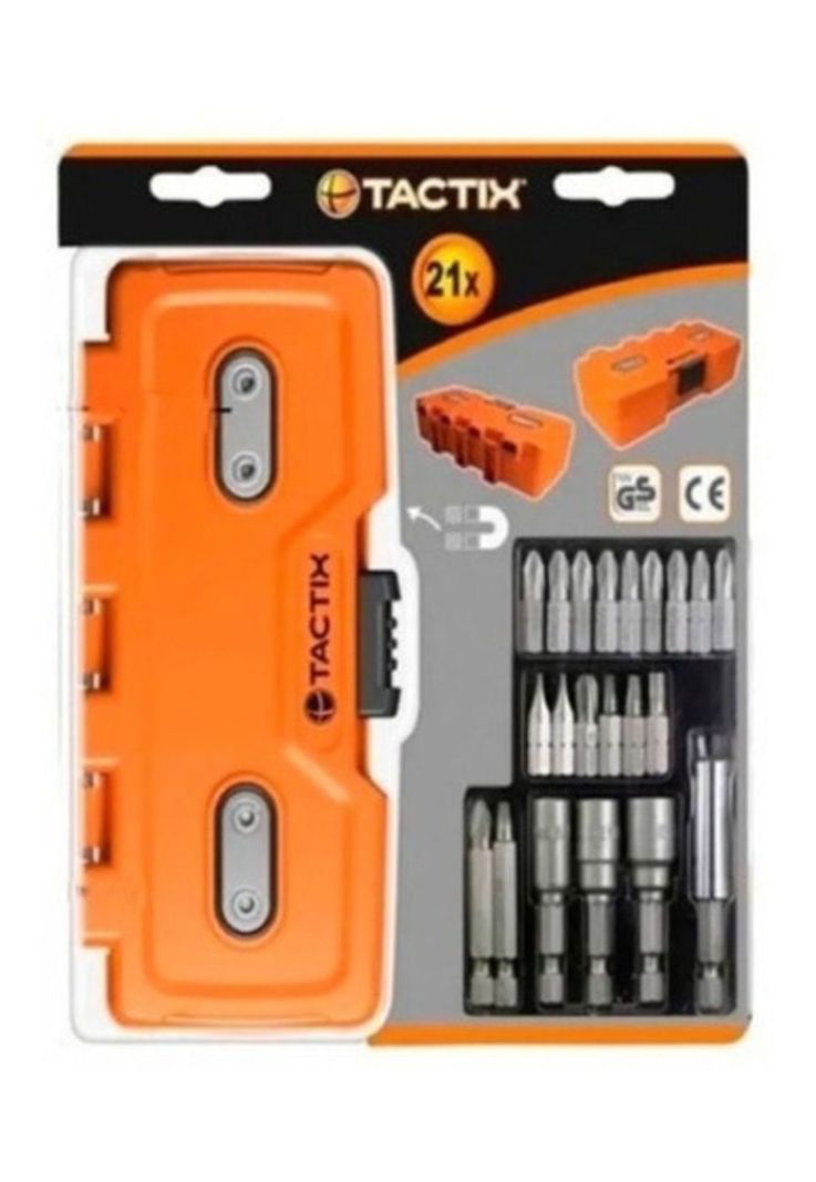 Punta Y Adaptador Tactix Jgo.21 Pzas C/caja Magnetica 418321-0