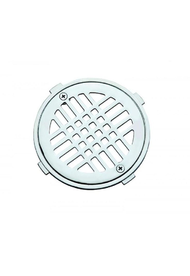 Rejilla Pileta Redonda 110mm Cromado ACERO INOXIDABLE POLI Gris