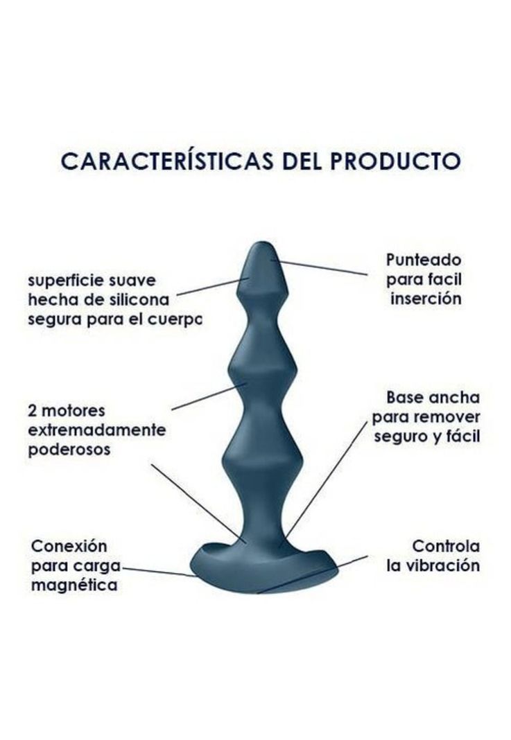 Plug Vibrador Anal Satisfyer Lolli Plug 2 Impermeable Ipx7-1