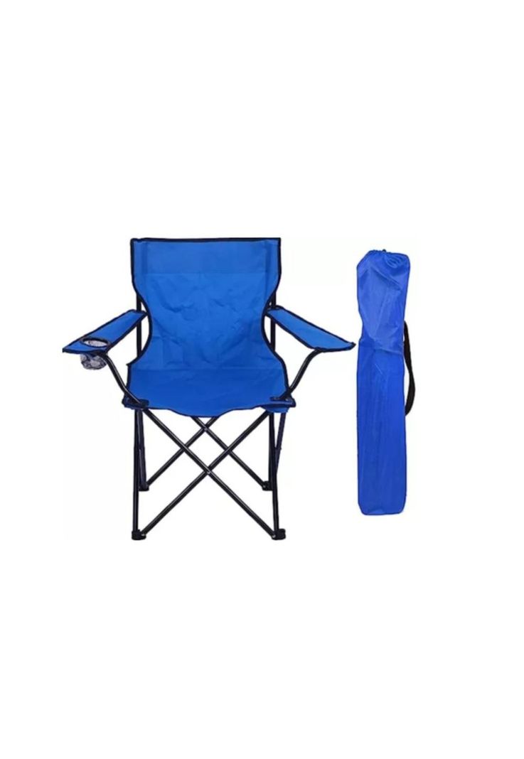 Silla Plegable De Playa Camping Pesca Picnic Con Porta Vaso