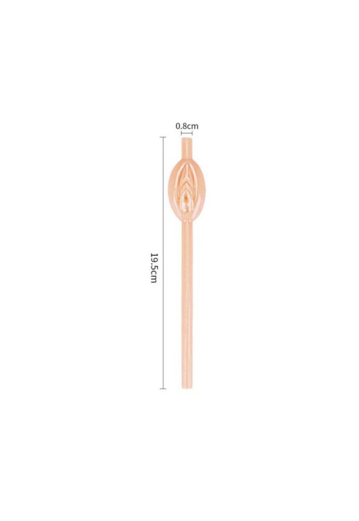 Bombillas , Pitillos , Sorbetes Forma De Vagina Set 9 Pzas-2