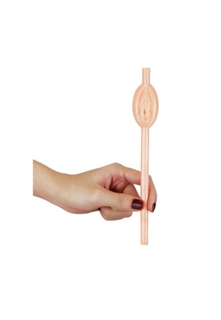 Bombillas , Pitillos , Sorbetes Forma De Vagina Set 9 Pzas-3
