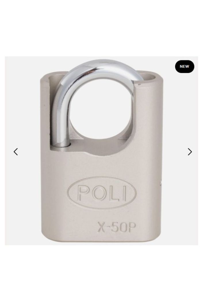 Candado Alta Seguridad Poli EXTERIOR con hombros 50mm LineaX-2