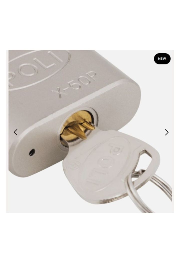 Candado Alta Seguridad Poli EXTERIOR con hombros 50mm LineaX-3