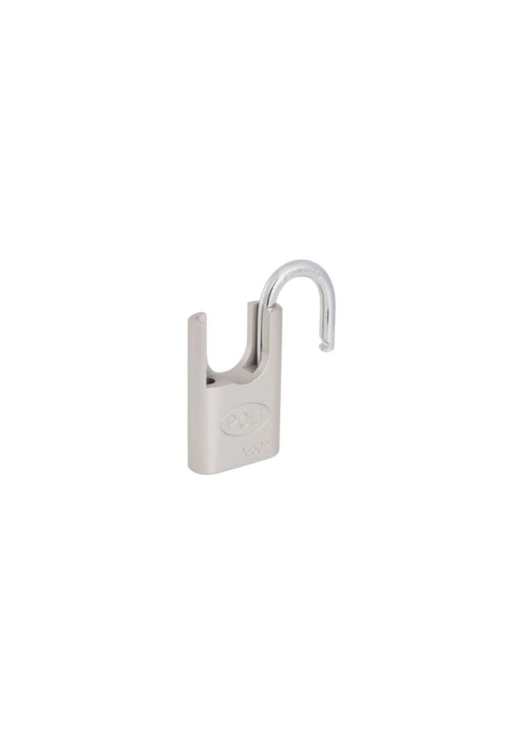 Candado Alta Seguridad Poli EXTERIOR con hombros 50mm LineaX Plata