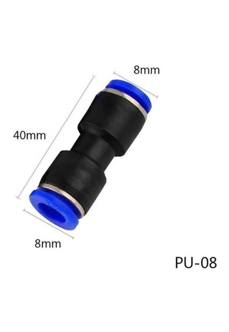 Conector Union Recto 6mm Neumatica Bloqueo Rapido 2 Vias-1