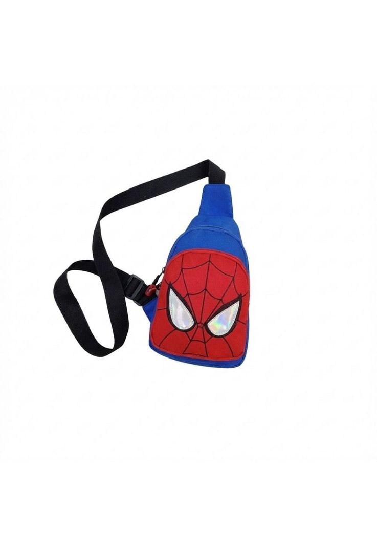 Bolso Mochila Spiderman Ninos Cruzado Azul