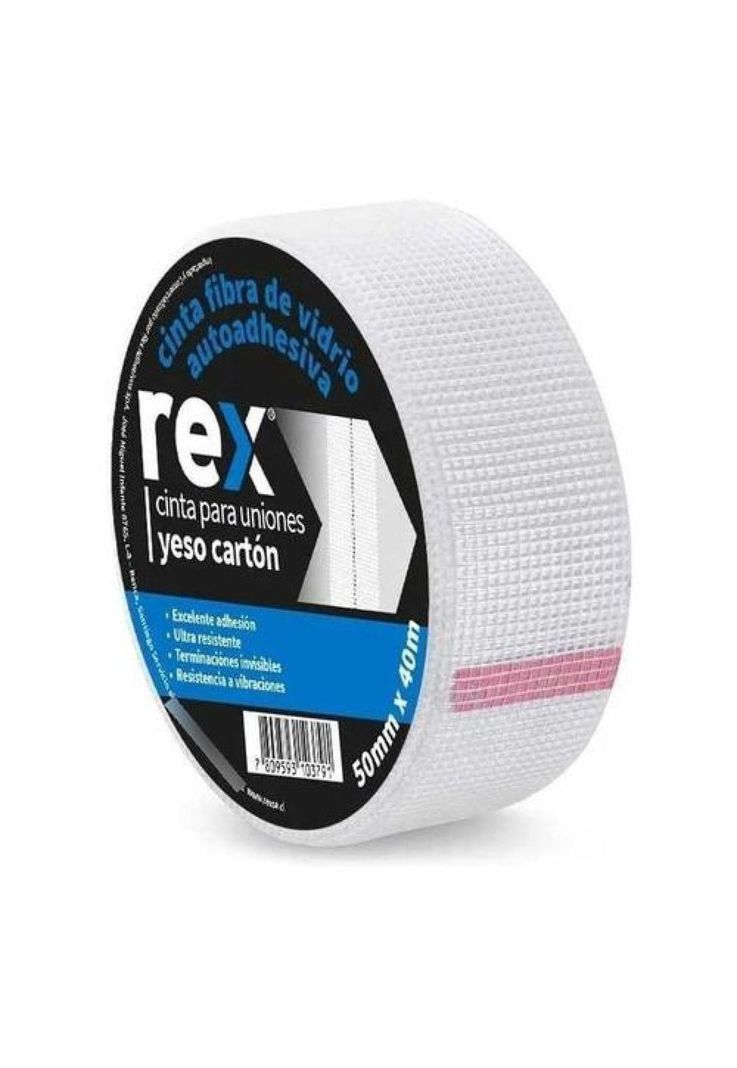 Cinta Para Juntas Uniones Yeso Carton Autoadhesiva 50mmx40m Blanco