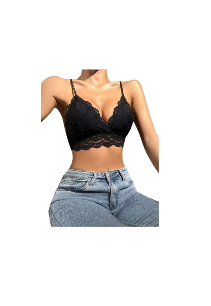 Sosten Bralette Abanico Encaje Floral-1