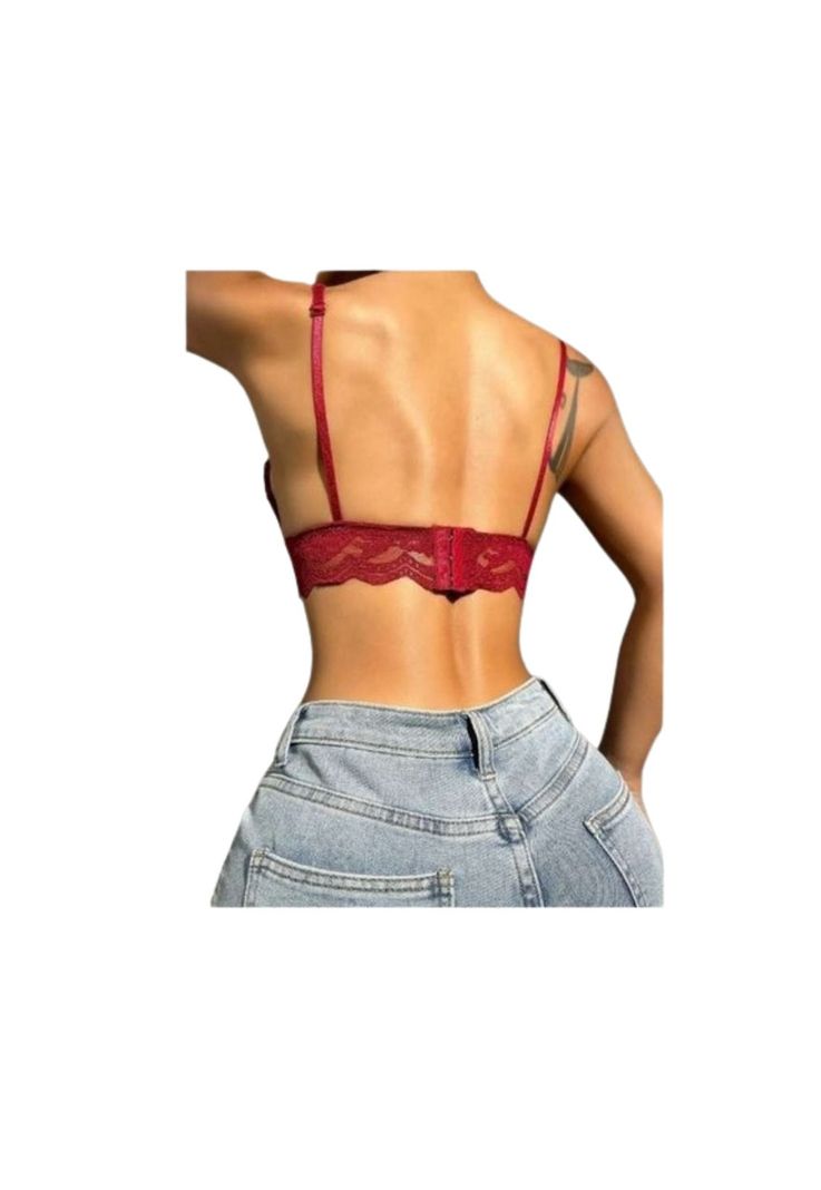 Sosten Bralette Abanico Encaje Floral-5