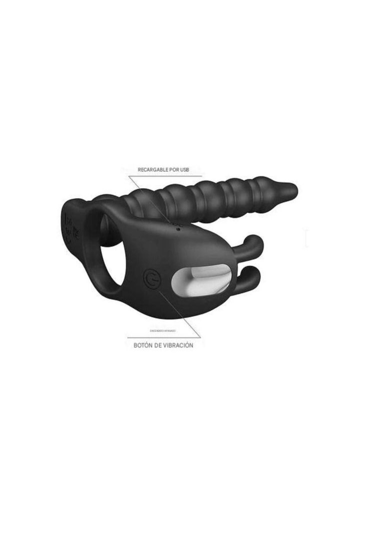 Anillo Vibrador Doble Penetración BLACKNEY-4