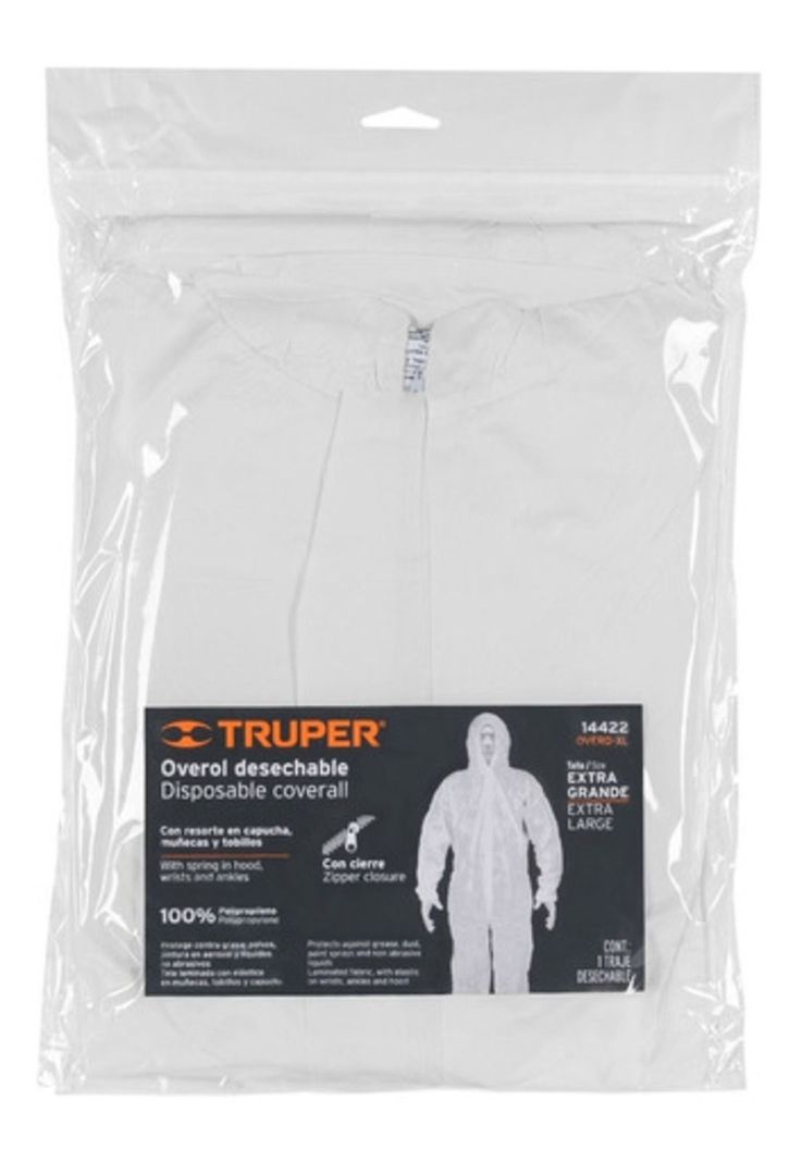 Overol Desechable Xl - Truper Overd-xl-2