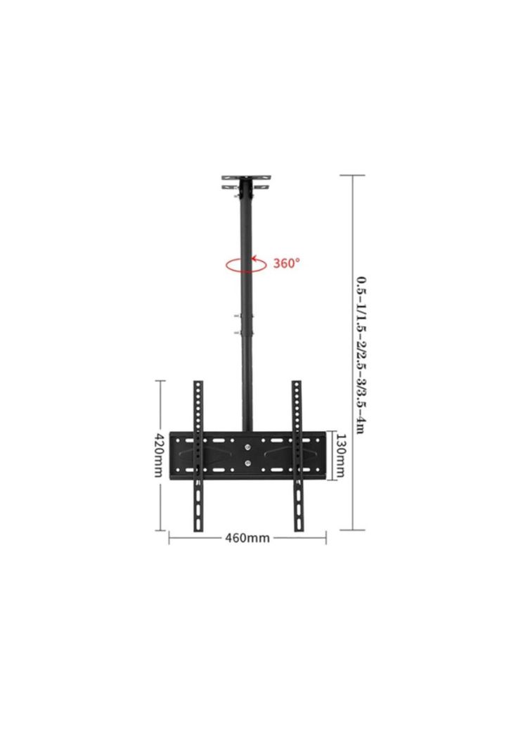 Soporte Tv Techo O Pared Ajustable 26 A 60 Rotación 360°-2
