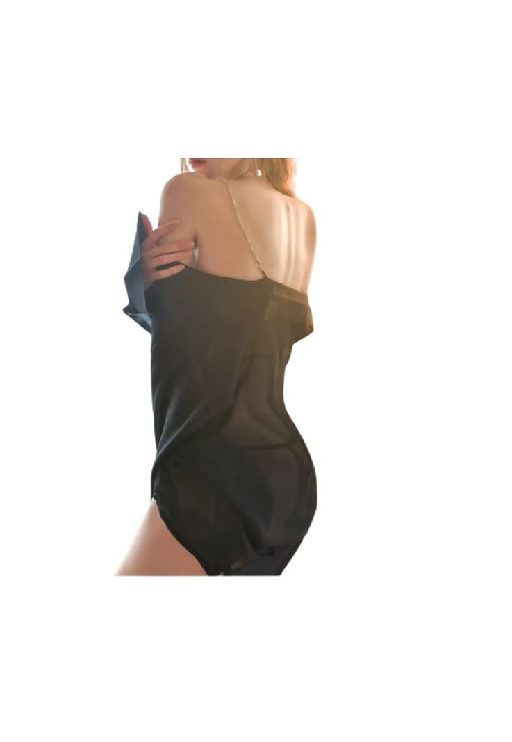 Conjunto Pijama Lenceria Mujer Camisa con tirantes sexy 2023-1