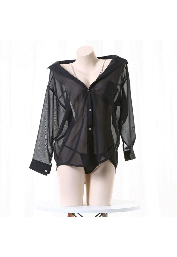 Conjunto Pijama Lenceria Mujer Camisa con tirantes sexy 2023-4