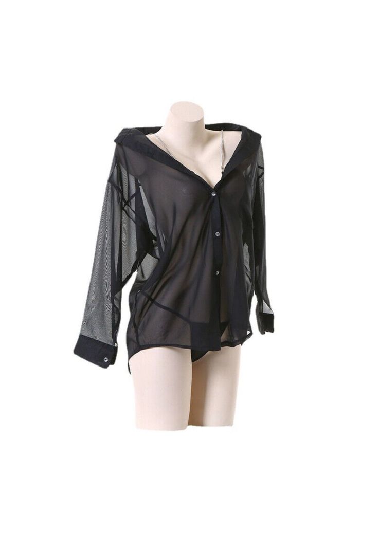 Conjunto Pijama Lenceria Mujer Camisa con tirantes sexy 2023-8