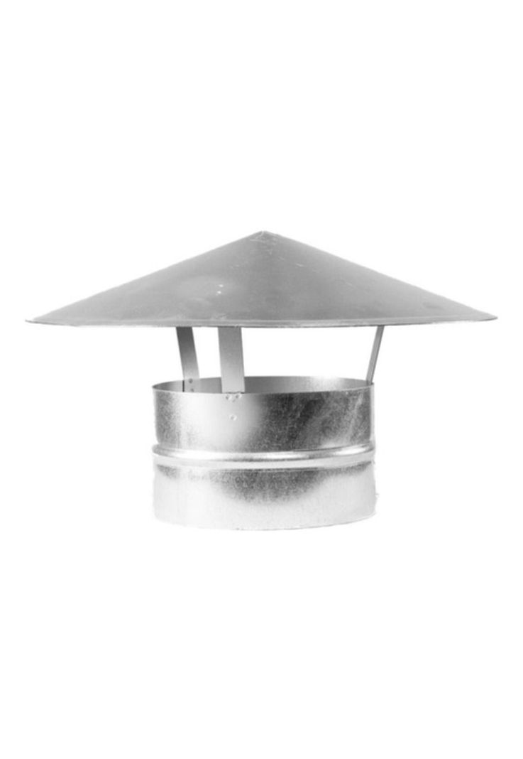 Kit Ducto Tubo Galvanizado 4.1/2 + Gorro + Anillo Fegalv-2