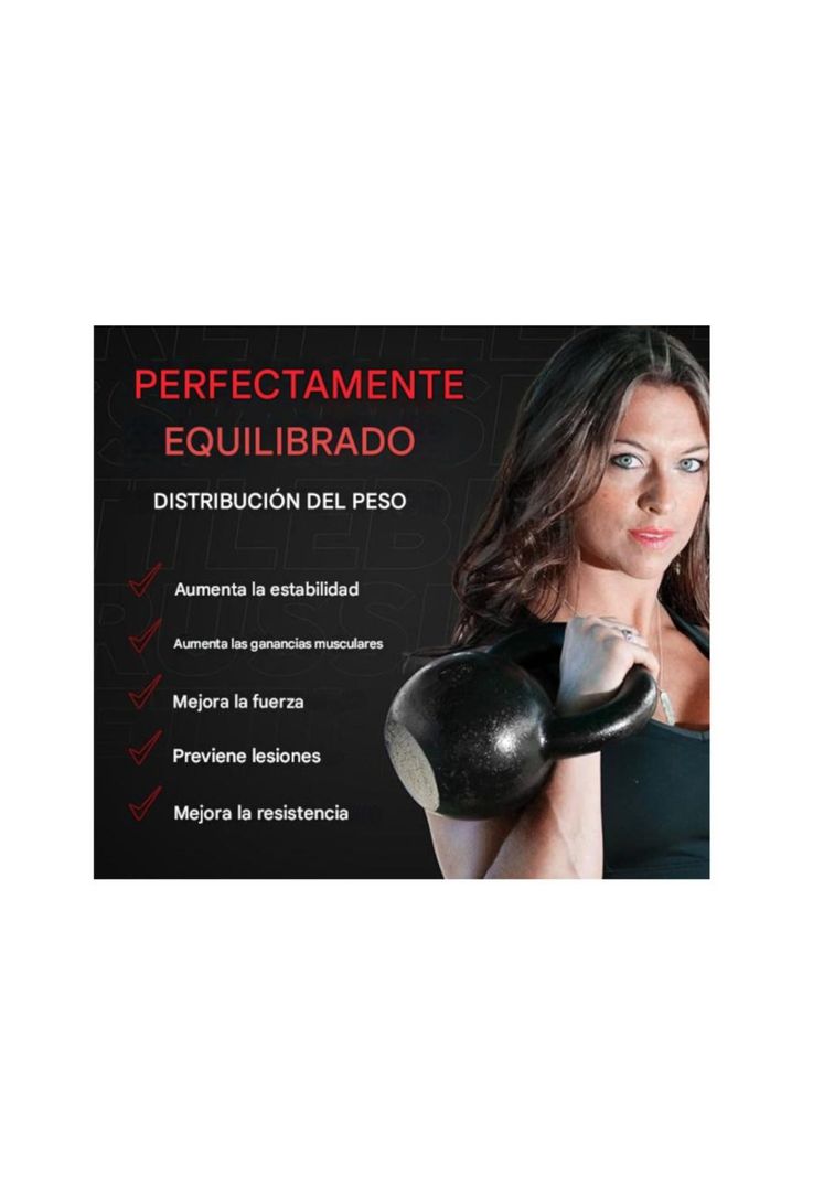 Pesa Rusa 18 Kg Kettlebell Mancuerna Entrenamiento Fitness-5
