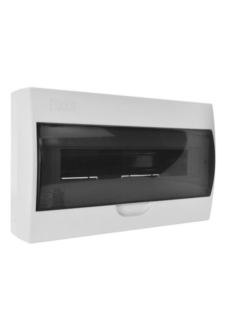 Tablero Sobrepuesto Pvc Lexo 18 Polos Tapa Color Humo Lwsd18-0