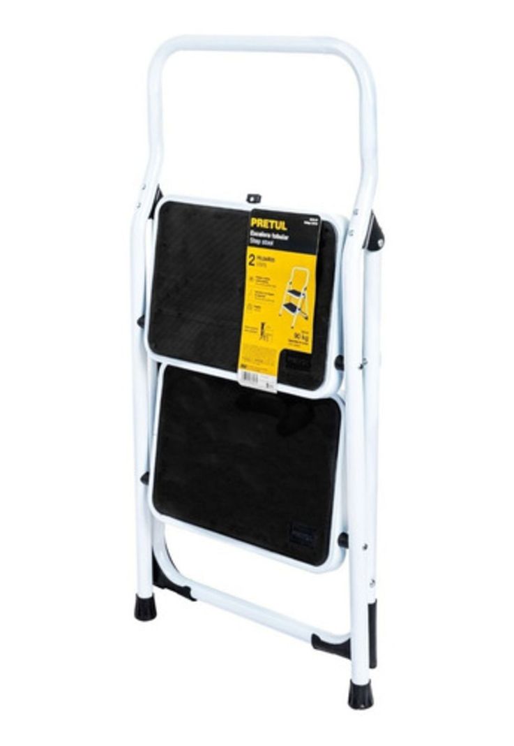 Escalera Tubular Plegable 2 Peldaños Pretul Estu-2p-1