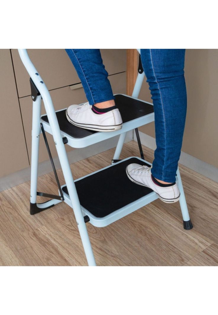 Escalera Tubular Plegable 2 Peldaños Pretul Estu-2p-4
