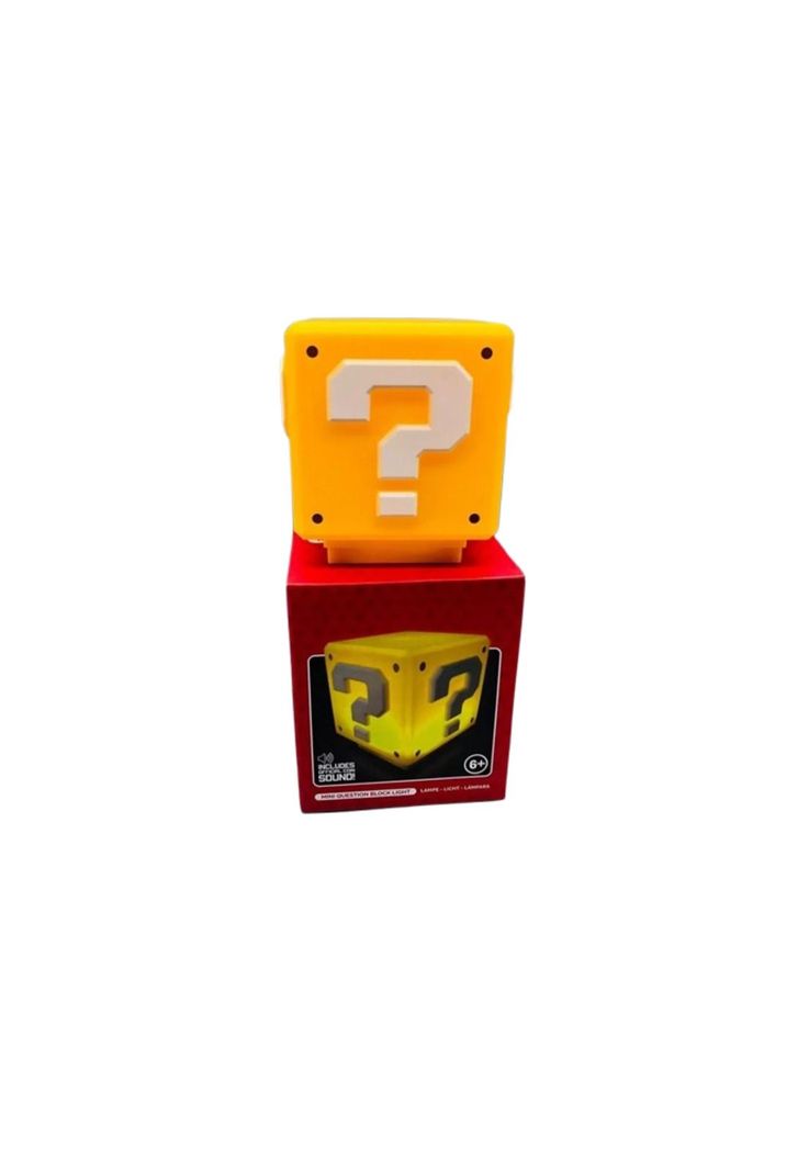Lámpara Luces Mario Bros Nintendo Cubo Led Gamer Con Sonido-1