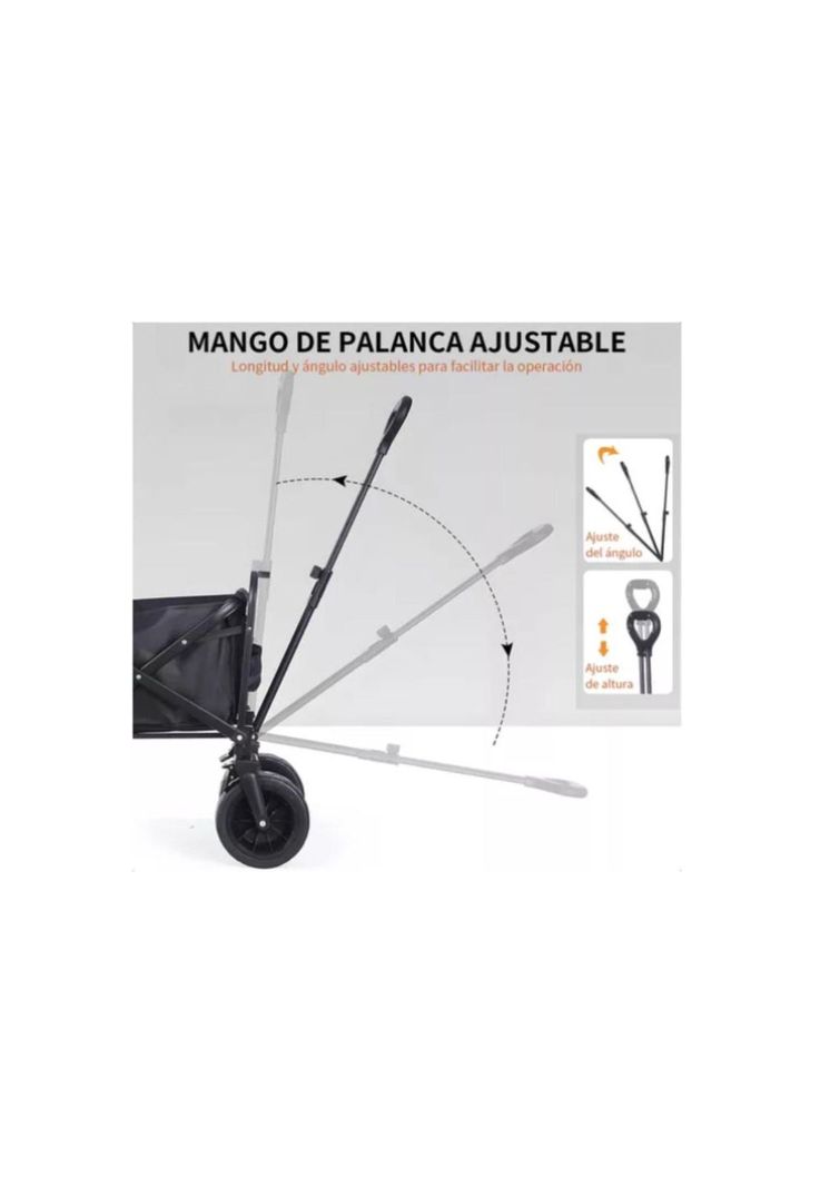 Carrito Arrastre Para Compras Plegable Para Camping Y Picnic-5