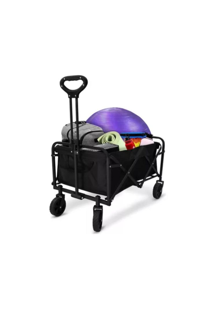 Carrito Arrastre Para Compras Plegable Para Camping Y Picnic-6