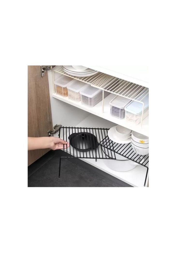 Repisa Extensible De Hierro Apilable Organizador Rack Cocina-4