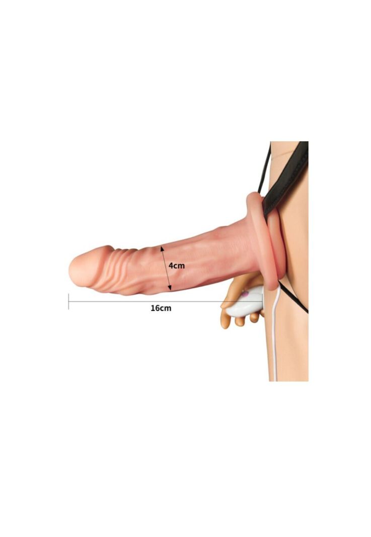 Arnés Funda Hueco Extensor de Pene y Vibración 10 Velocidades Lovetoy-4