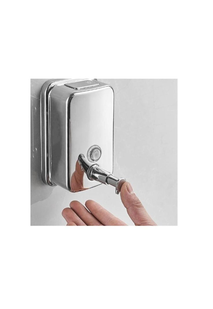Dispensador Jabón Liquido Acero Inoxidable 500ml /plateado-3