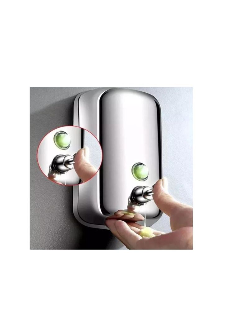 Dispensador Jabón Liquido Acero Inoxidable 500ml /plateado-4