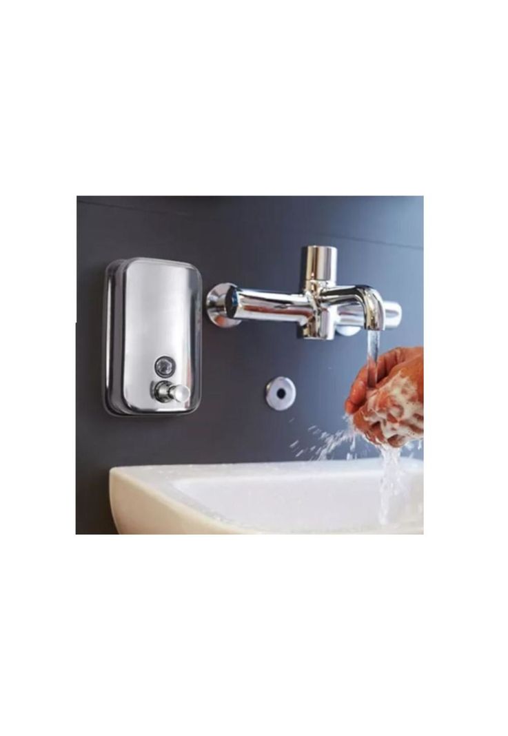 Dispensador Jabón Liquido Acero Inoxidable 500ml /plateado-6