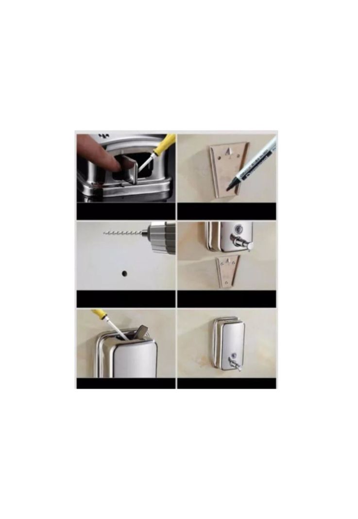 Dispensador Jabón Liquido Acero Inoxidable 500ml /plateado-7