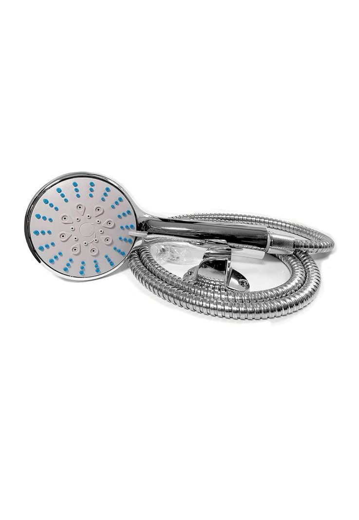 Kit De Ducha Teléfono Manguera Soporte Cromado Acero Inox-1