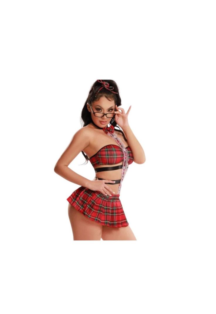 Conjunto de lencería sexy Disfraz Erótico Estudiante Sensual-3