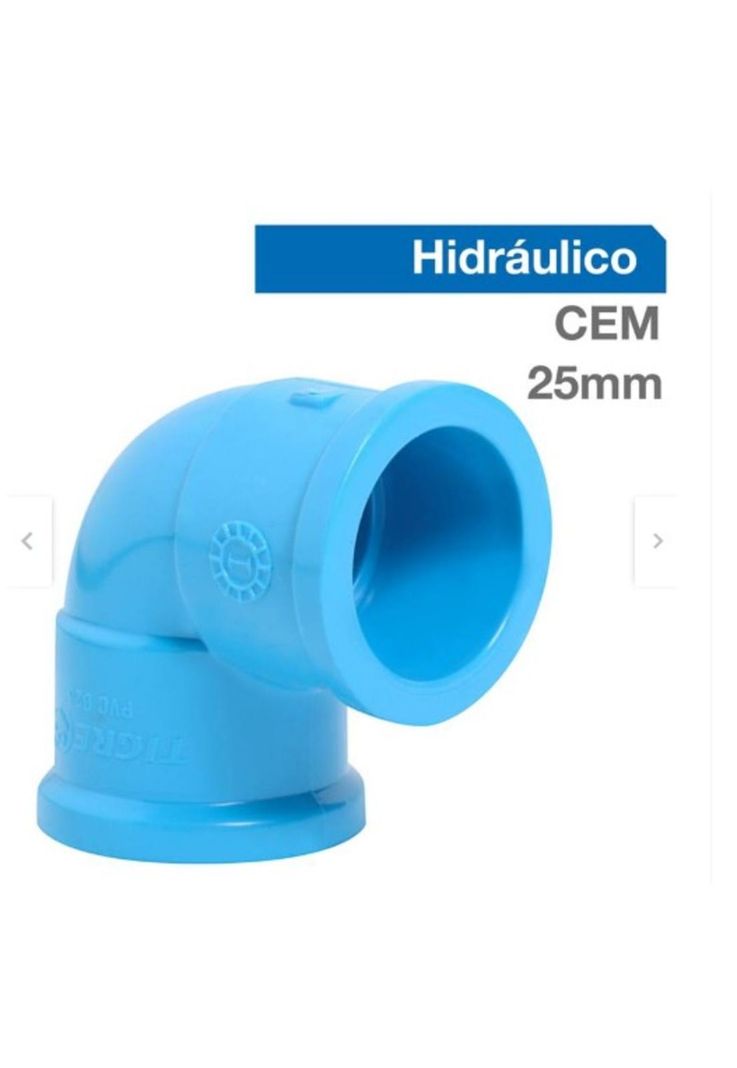 Pack 5un Codo Pvc Hidráulico 25mm  PN10-1