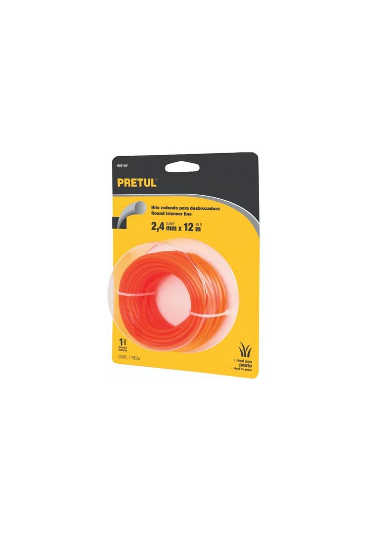 Hilo Nylon Para Orilladora 2.4mm X 12m Pretul-truper-0