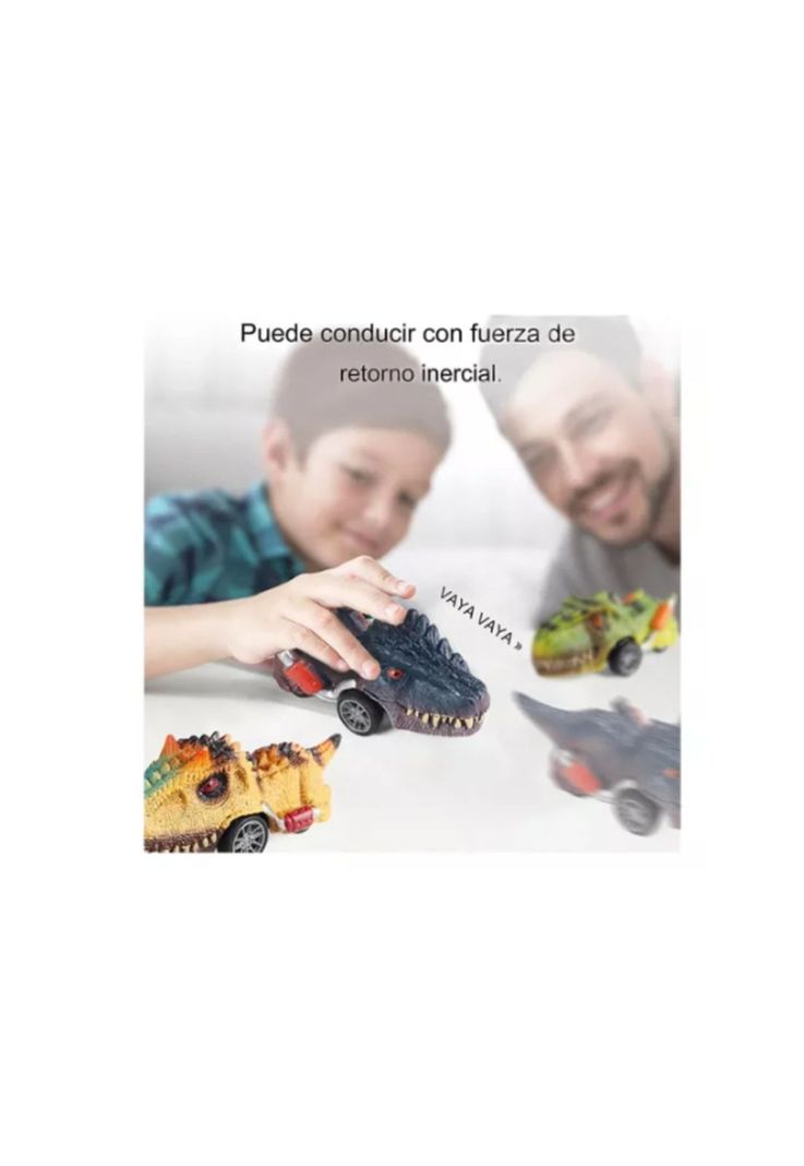 Set 6 Autos Dinosaurio A Fricción Dino Cars  Juguete Niños-1
