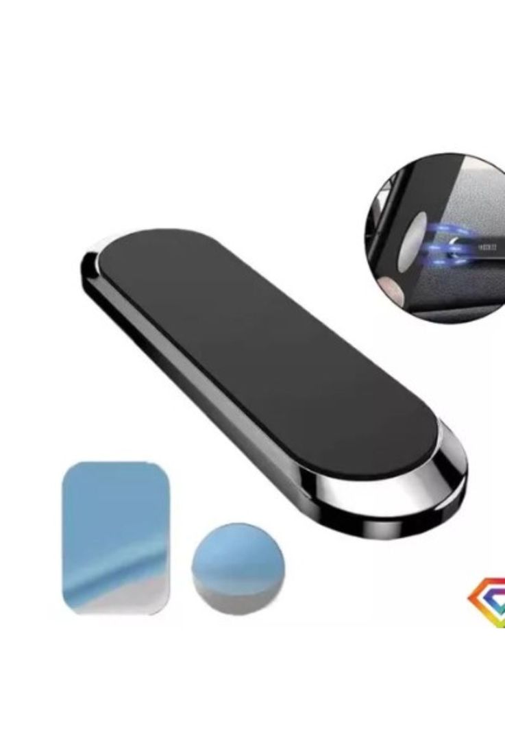 Soporte De Celular Tira Auto Magnético Imán Automóvil Deluxe-0