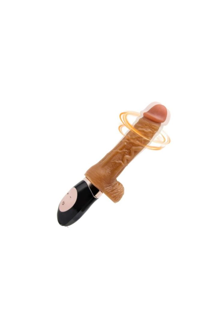 Dildo vibrador hiperrealista con rotación 360 Sex Recargable-0